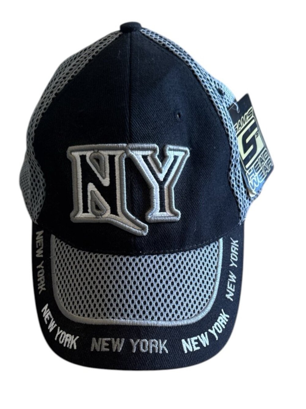 Sam's Headwear Men Mesh New York Embroidery Adjustable Trucker Hat
